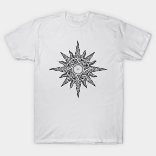 Surf in a Windrose – Compass (tattoo style) T-Shirt